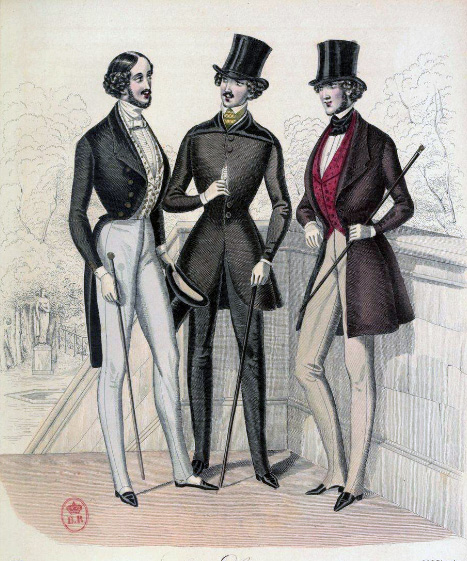 Gallery of Victorian Men's Fashion from 1837 - 1843 - Susanna Ives | My ...